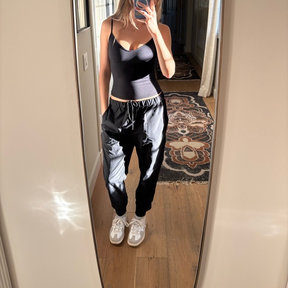 STÜSSY YsK Black Nylon Jogger Track Pants w/ Mesh Size Small - Picture 2 of 15